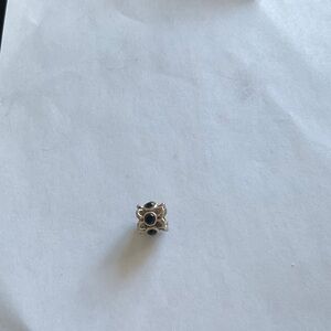 Pandora Elegant Silver and Black charm.